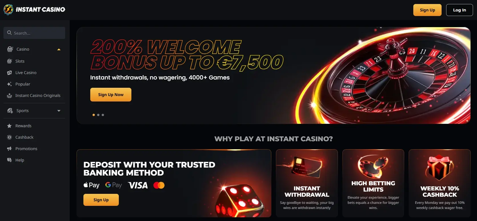 instant casino